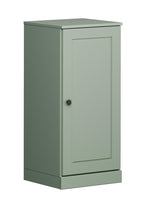 17" Sage Solid Wood Free Standing Single Door Linen Cabinet
