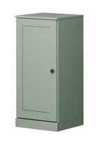 17" Sage Solid Wood Free Standing Single Door Linen Cabinet