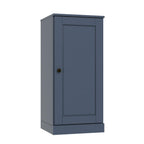 17" French Blue Solid Wood Free Standing Single Door Linen Cabinet