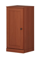 17" Coffee Solid Wood Free Standing Single Door Linen Cabinet