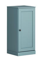 17" Aqua Solid Wood Free Standing Single Door Linen Cabinet