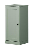 17" Sage Solid Wood Free Standing Single Door Linen Cabinet
