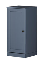 17" French Blue Solid Wood Free Standing Single Door Linen Cabinet