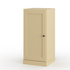 17" Yellow Solid Wood Free Standing Single Door Linen Cabinet
