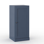 17" French Blue Solid Wood Free Standing Single Door Linen Cabinet