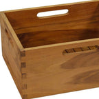 13" Brown Solid Wood Bathroom Storage Furniture Set