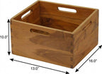 13" Brown Solid Wood Bathroom Storage Furniture Set