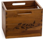 11" Brown Solid Wood Bathroom Storage Furniture Set