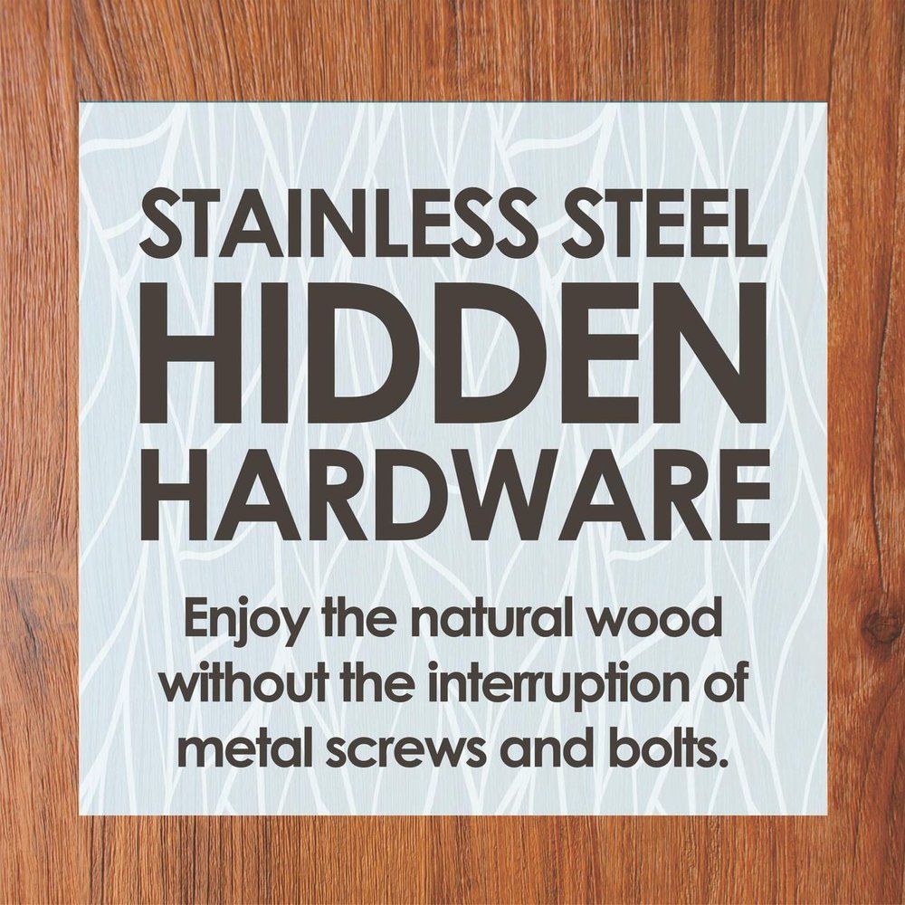 18" Brown Solid Wood Bathroom Storage Furniture Set