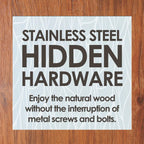18" Brown Solid Wood Bathroom Storage Furniture Set