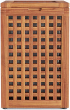 14" Brown Solid Wood Bathroom Storage Furniture Set