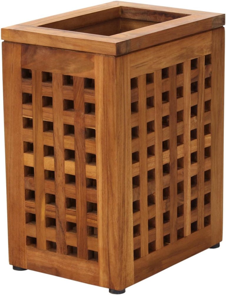 9" Brown Solid Wood Bathroom Storage Furniture Set