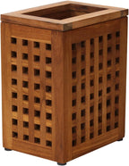 9" Brown Solid Wood Bathroom Storage Furniture Set