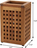 9" Brown Solid Wood Bathroom Storage Furniture Set