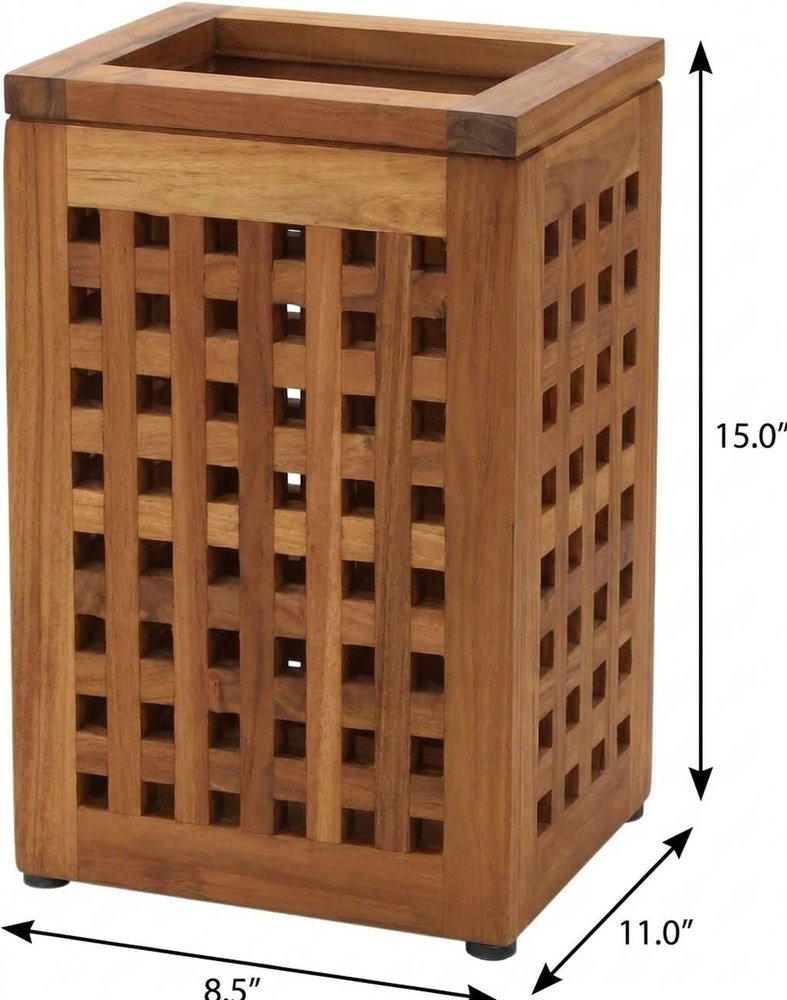 9" Brown Solid Wood Bathroom Storage Furniture Set