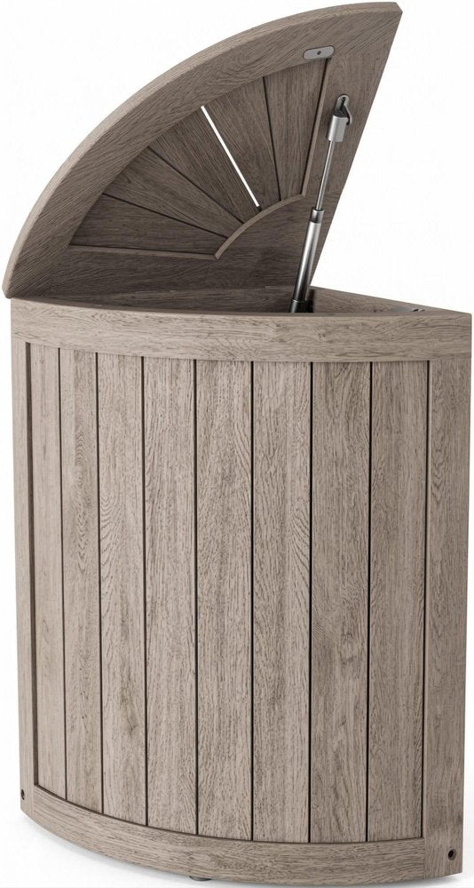 16" Brown Solid Wood Bathroom Storage Furniture Set