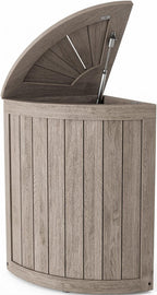 16" Brown Solid Wood Bathroom Storage Furniture Set