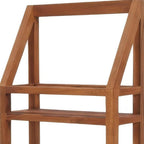 5" Brown Solid Wood Bathroom Storage Furniture Set