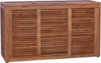 14" Brown Solid Wood Bathroom Storage Furniture Set