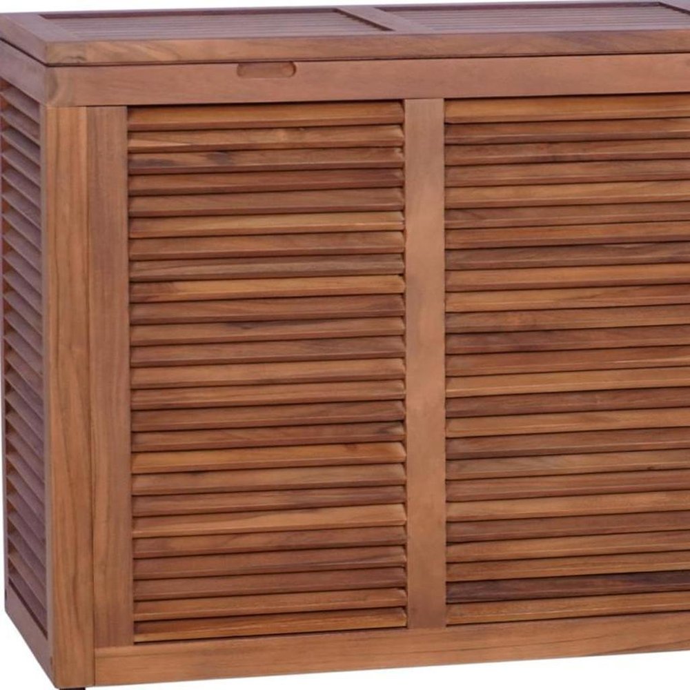 14" Brown Solid Wood Bathroom Storage Furniture Set