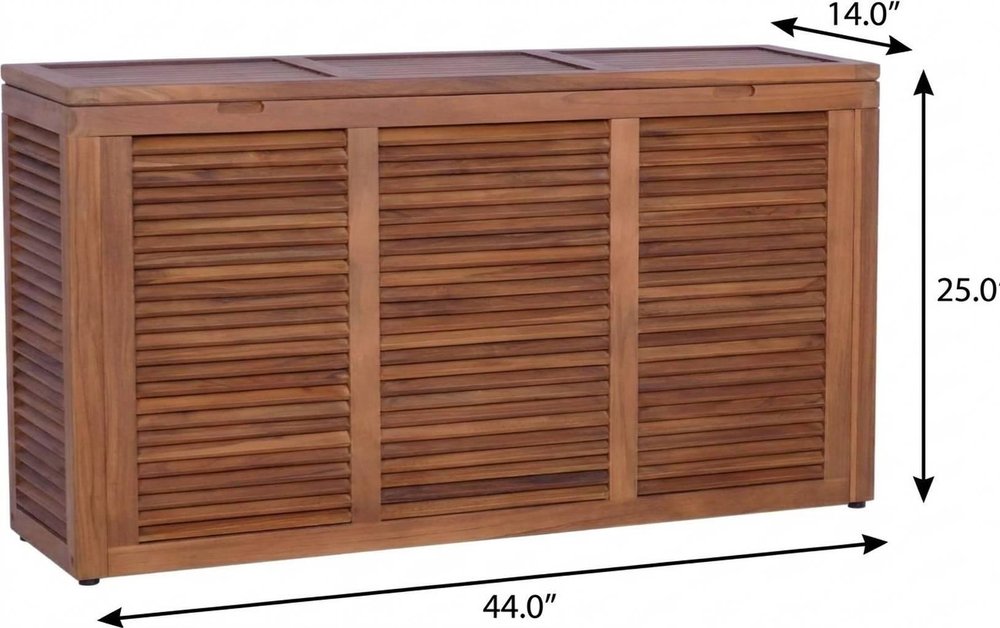 14" Brown Solid Wood Bathroom Storage Furniture Set
