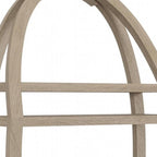 13" Gray Solid Wood Wall Mounted Shower Caddy