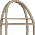 13" Gray Solid Wood Wall Mounted Shower Caddy