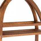 13" Gray Solid Wood Wall Mounted Shower Caddy