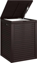 18" Brown Solid Wood Bathroom Storage Furniture Set