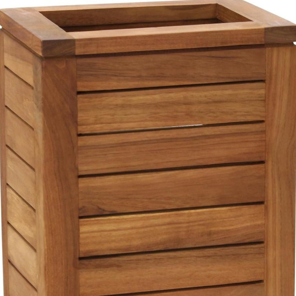 9" Brown Solid Wood Bathroom Storage Furniture Set
