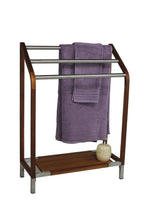 11" Brown Solid Wood Bathroom Storage Furniture Set