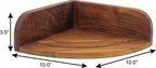 10" Brown Solid Wood Bathroom Storage Furniture Set