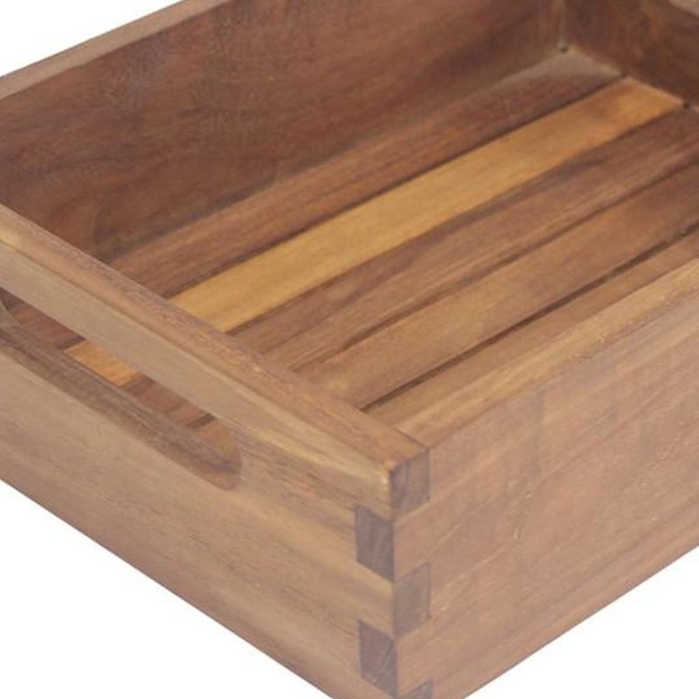 10" Brown Solid Wood Bathroom Storage Furniture Set