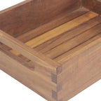 10" Brown Solid Wood Bathroom Storage Furniture Set