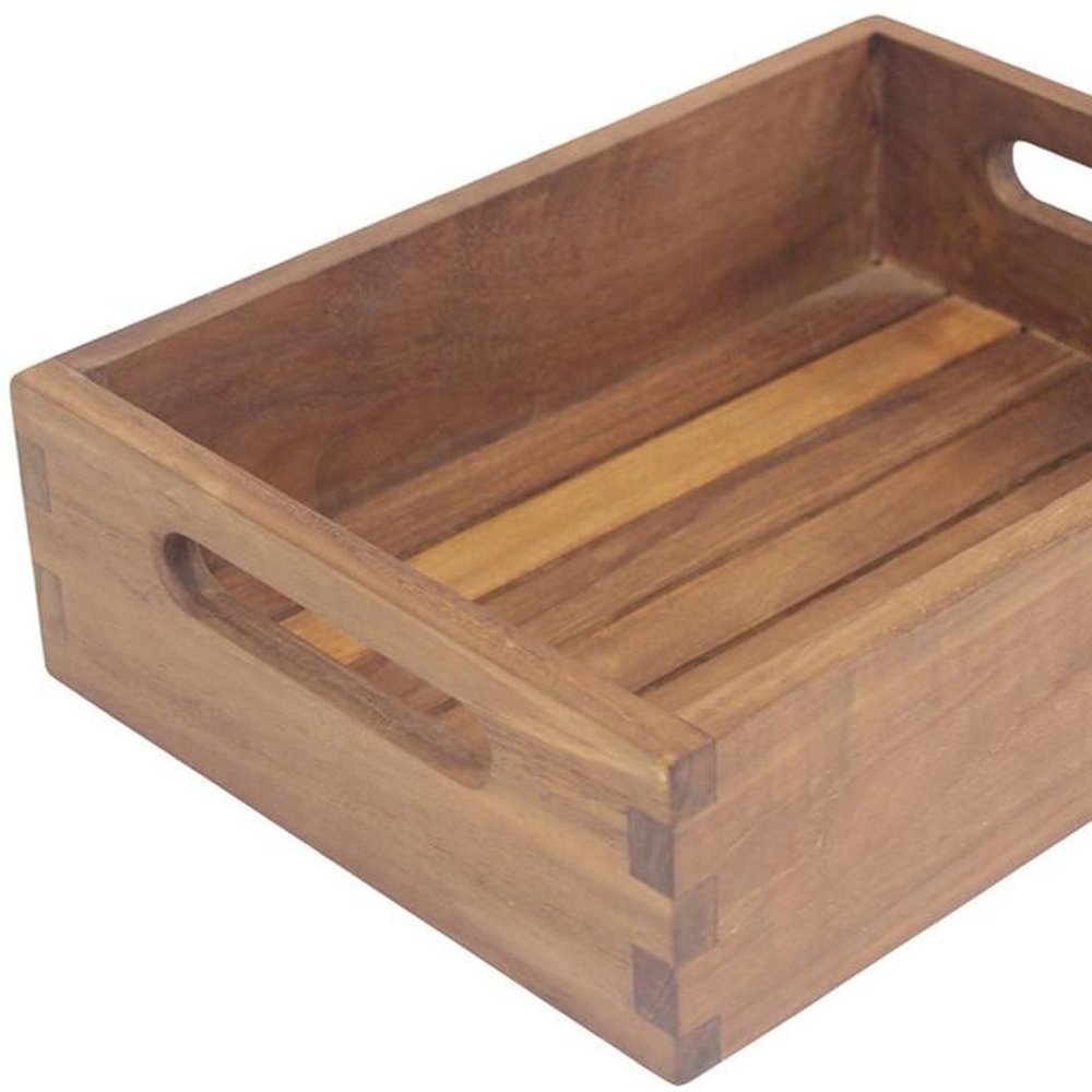 10" Brown Solid Wood Bathroom Storage Furniture Set