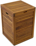 18" Brown Solid Wood Bathroom Storage Furniture Set