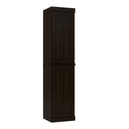72" Espresso Solid Wood Two Door Pantry Or Storage Closet