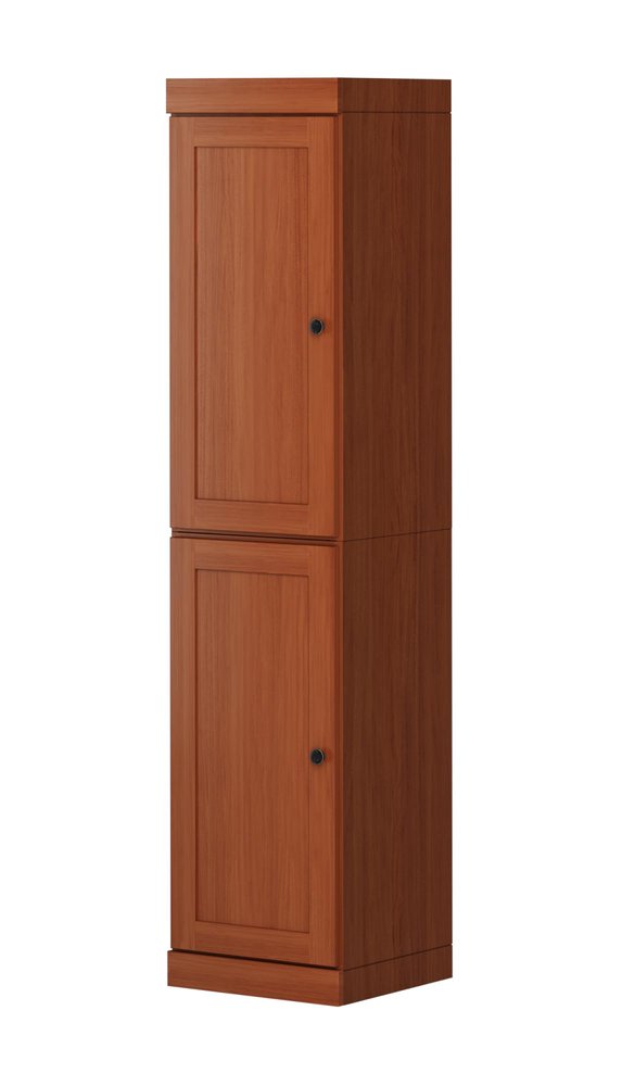 72" Coffee Solid Wood Two Door Pantry Or Storage Closet
