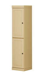 72" Yellow Solid Wood Two Door Pantry Or Storage Closet
