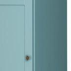 72" Aqua Solid Wood Two Door Pantry Or Storage Closet