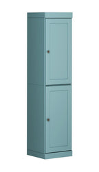 72" Aqua Solid Wood Two Door Pantry Or Storage Closet