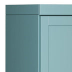 72" Aqua Solid Wood Two Door Pantry Or Storage Closet