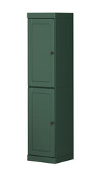 72" Green Solid Wood Two Door Pantry Or Storage Closet