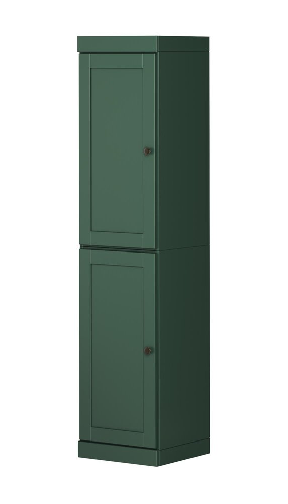 72" Green Solid Wood Two Door Pantry Or Storage Closet