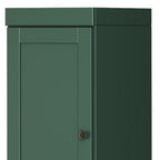 72" Green Solid Wood Two Door Pantry Or Storage Closet