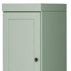 72" Sage Solid Wood Two Door Pantry Or Storage Closet