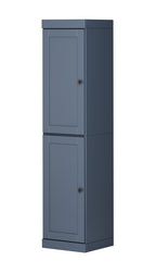 72" French Blue Solid Wood Two Door Pantry Or Storage Closet
