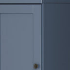 72" French Blue Solid Wood Two Door Pantry Or Storage Closet