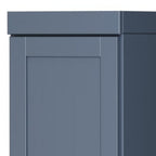 72" French Blue Solid Wood Two Door Pantry Or Storage Closet