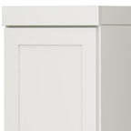 72" Off White Solid Wood Two Door Pantry Or Storage Closet